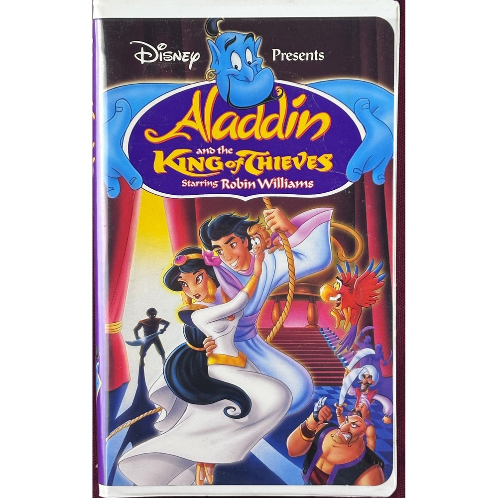 Disney Aladdin and the King of Thieves VHS Movie Tape Starring Robin Williams